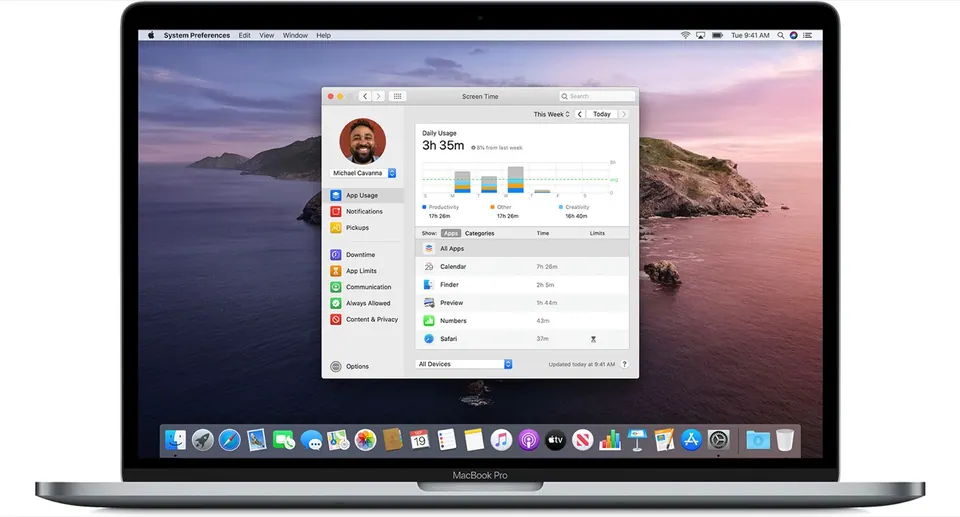 Screen Time trên Mac: quản lý thời gian dùng máy cho cả nhà