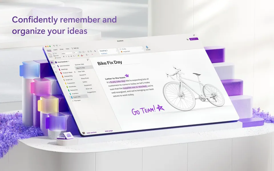 OneNote cho Mac — ghi nhớ và sắp xếp ý tưởng. (Ảnh: App Store)